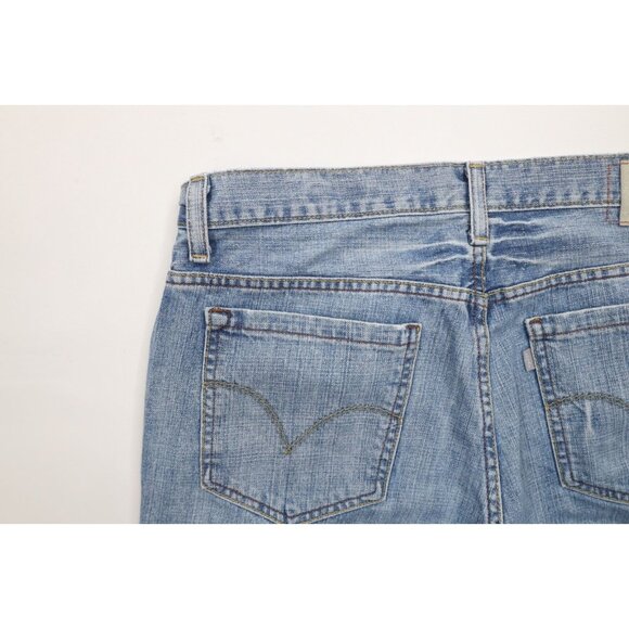 Vintage Y2K Levis Silvertab Mens 36x30 Faded Baggy Fit Wide Leg Denim Jeans Blue - Picture 15 of 15